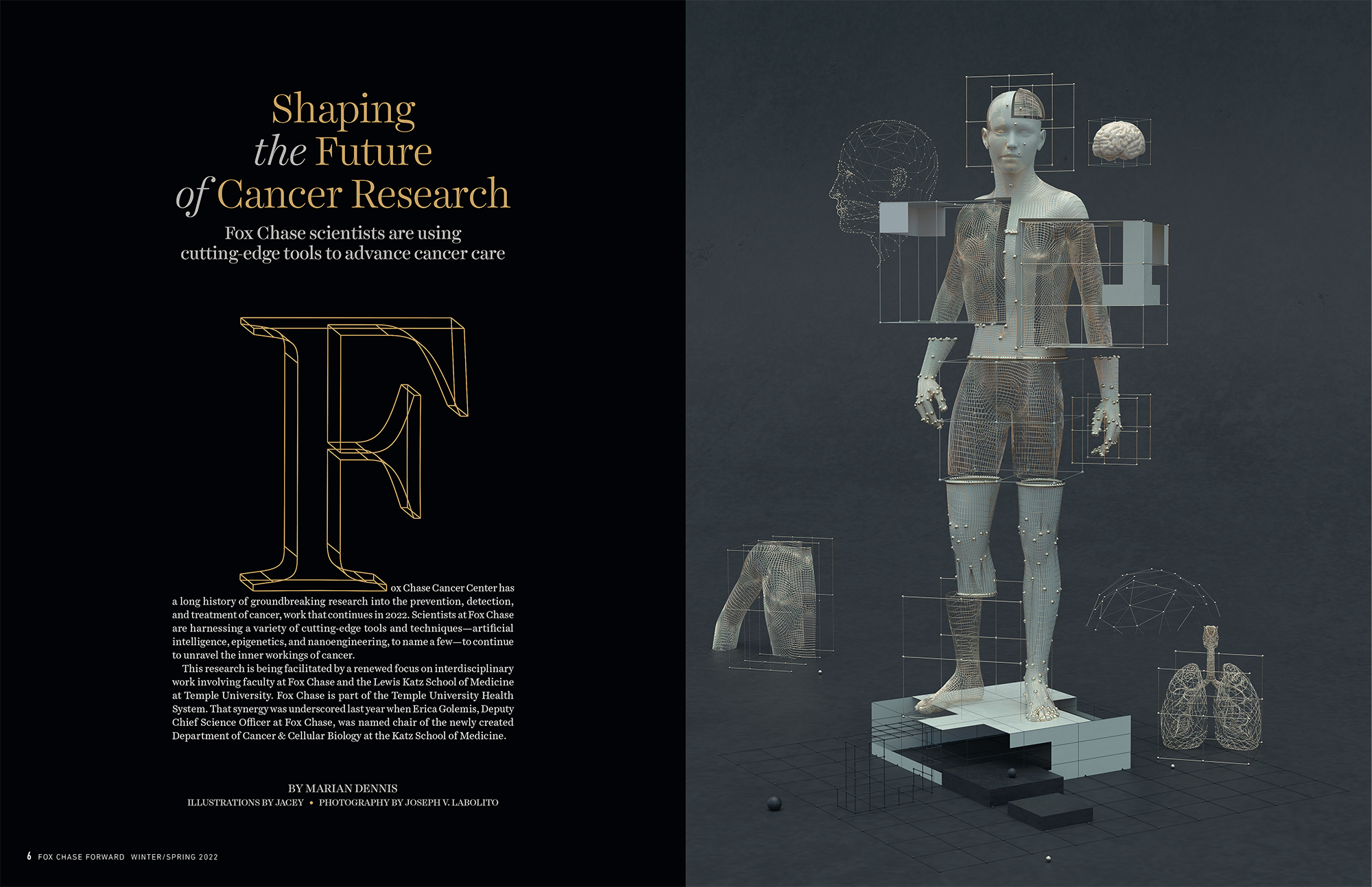 AI and cancer - Fox Chase Forward magazine